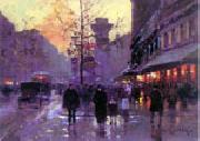 unknow artist Paris Street oil painting picture wholesale